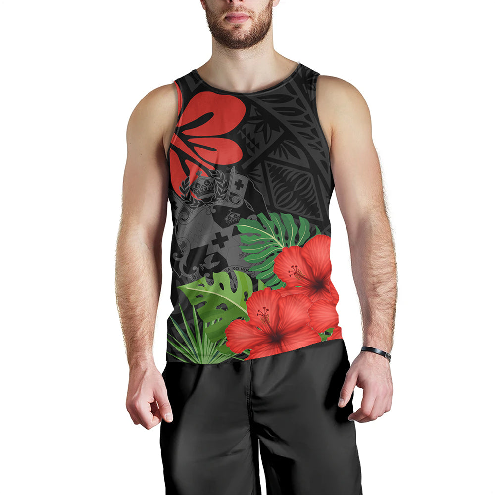 Tonga Tank Top Tonga Coat Of Arms Polynesian Hibiscus
