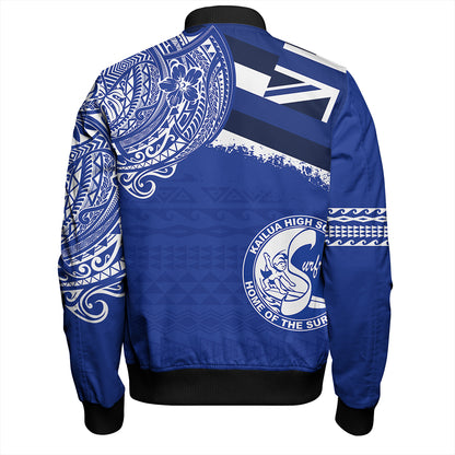 Hawaii Bomber Jacket Kailua High School With Crest Style