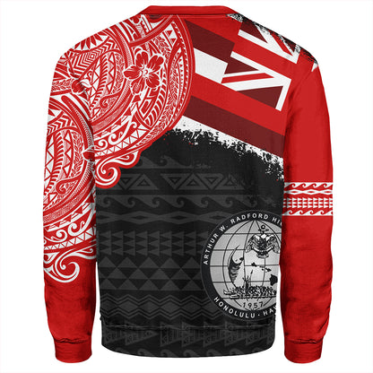 Hawaii Sweatshirt Admiral Arthur W Radford High School With Crest Style