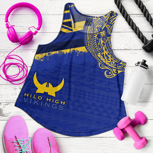 Hawaii Women Tank Hilo High School With Crest Style