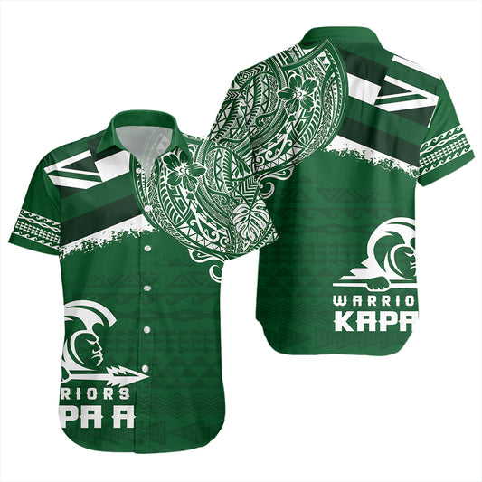Hawaii Short Sleeve Shirt Kapaa High School With Crest Style