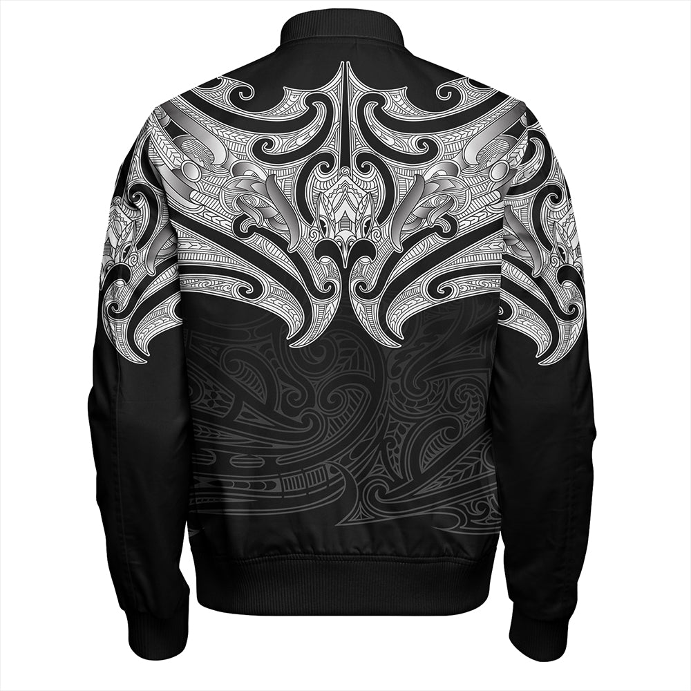 New Zealand Bomber Jacket Maori Pattern