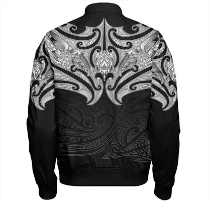 New Zealand Bomber Jacket Maori Pattern