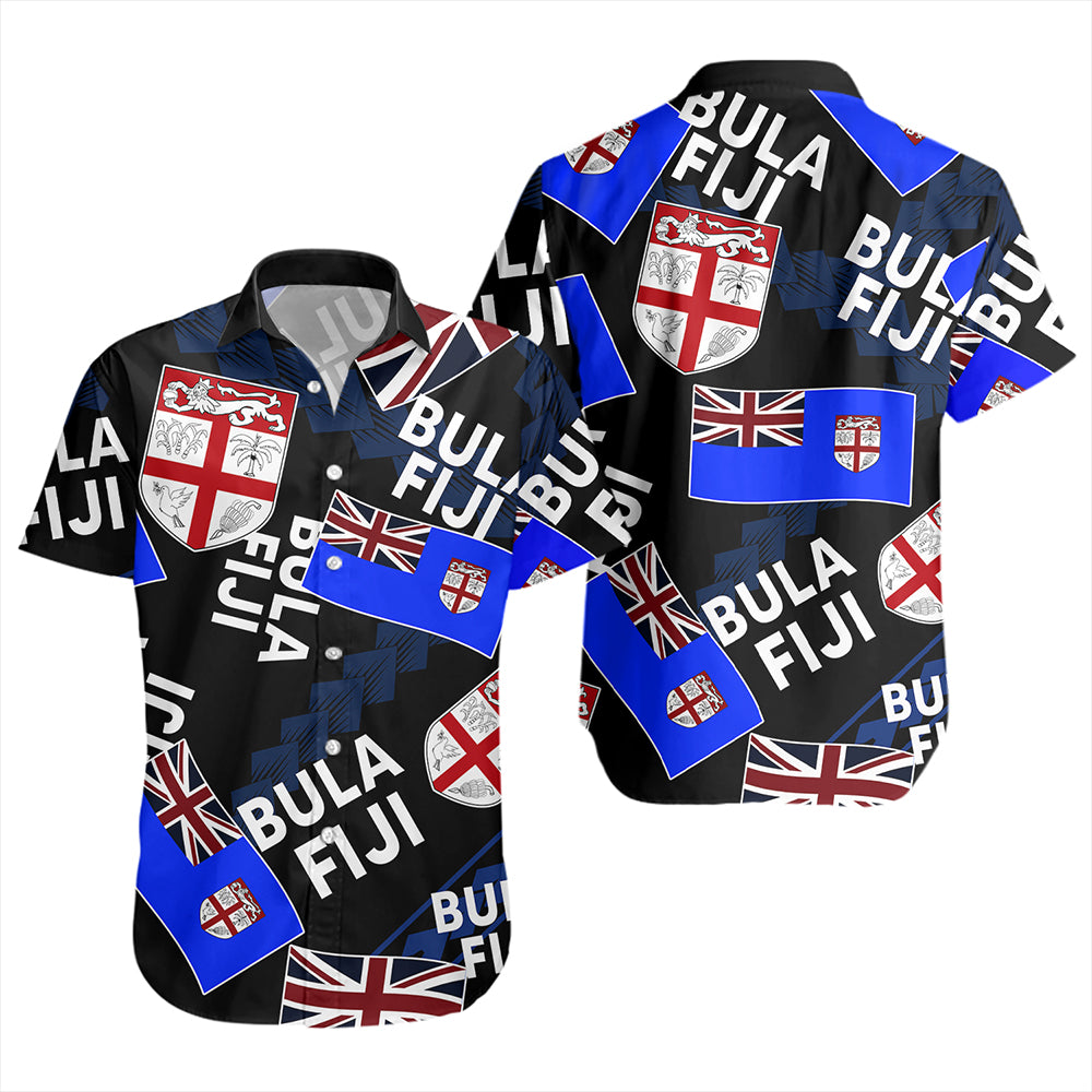 Fiji Short Sleeve Shirt Flag Outfit Free Style