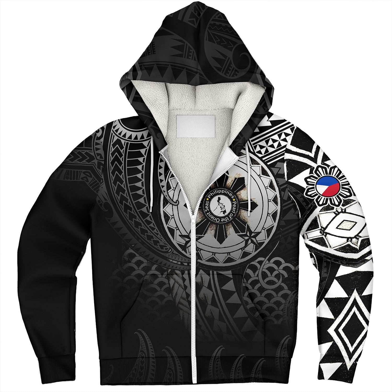 Philippines Sherpa Hoodie Pearl of the Orient Seas