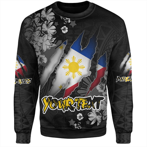 Philippines Custom Sweatshirt Filipino Heritage Blood Inside Me