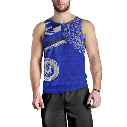 Hawaii Tank Top Moanalua High School Flag With Crest Style
