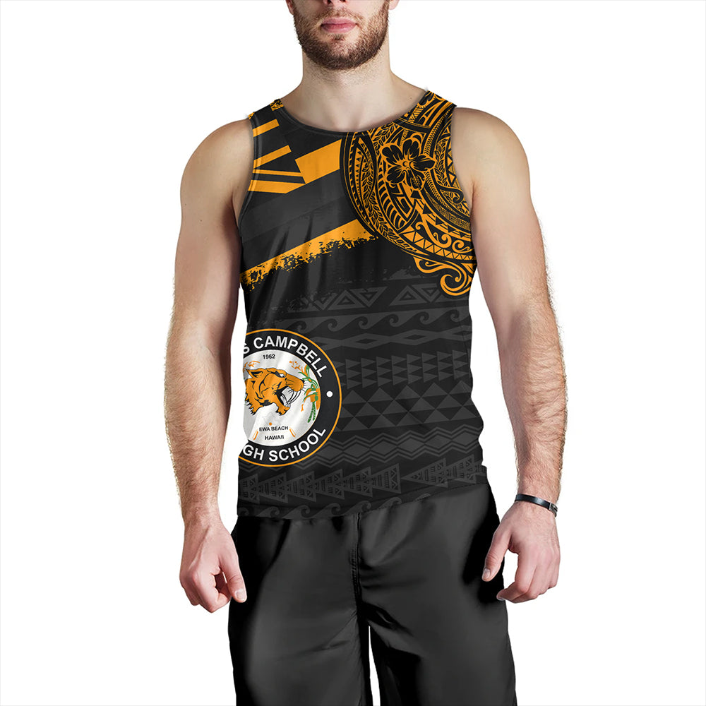 Hawaii Tank Top James Campbell High School Flag With Crest Style