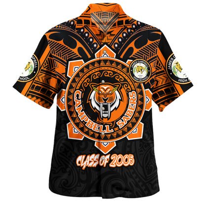 Hawaii Hawaiian Shirt Custom James Campbell High School SaberNation Super Sabers Tribal Style