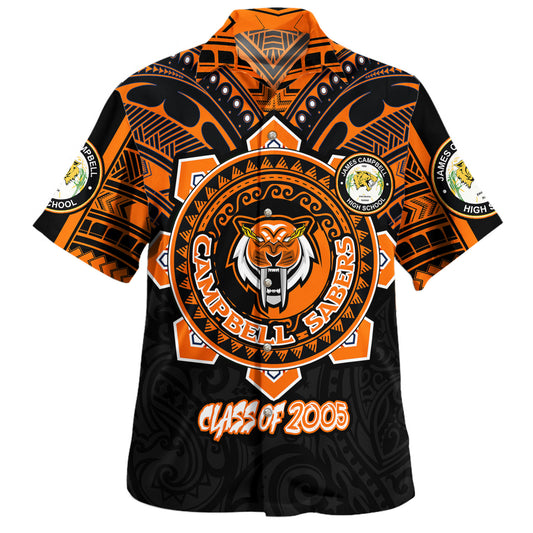 Hawaii Hawaiian Shirt Custom James Campbell High School SaberNation Super Sabers Tribal Style