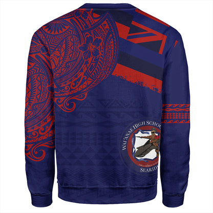 Hawaii Sweatshirt Waianae High School With Crest Style