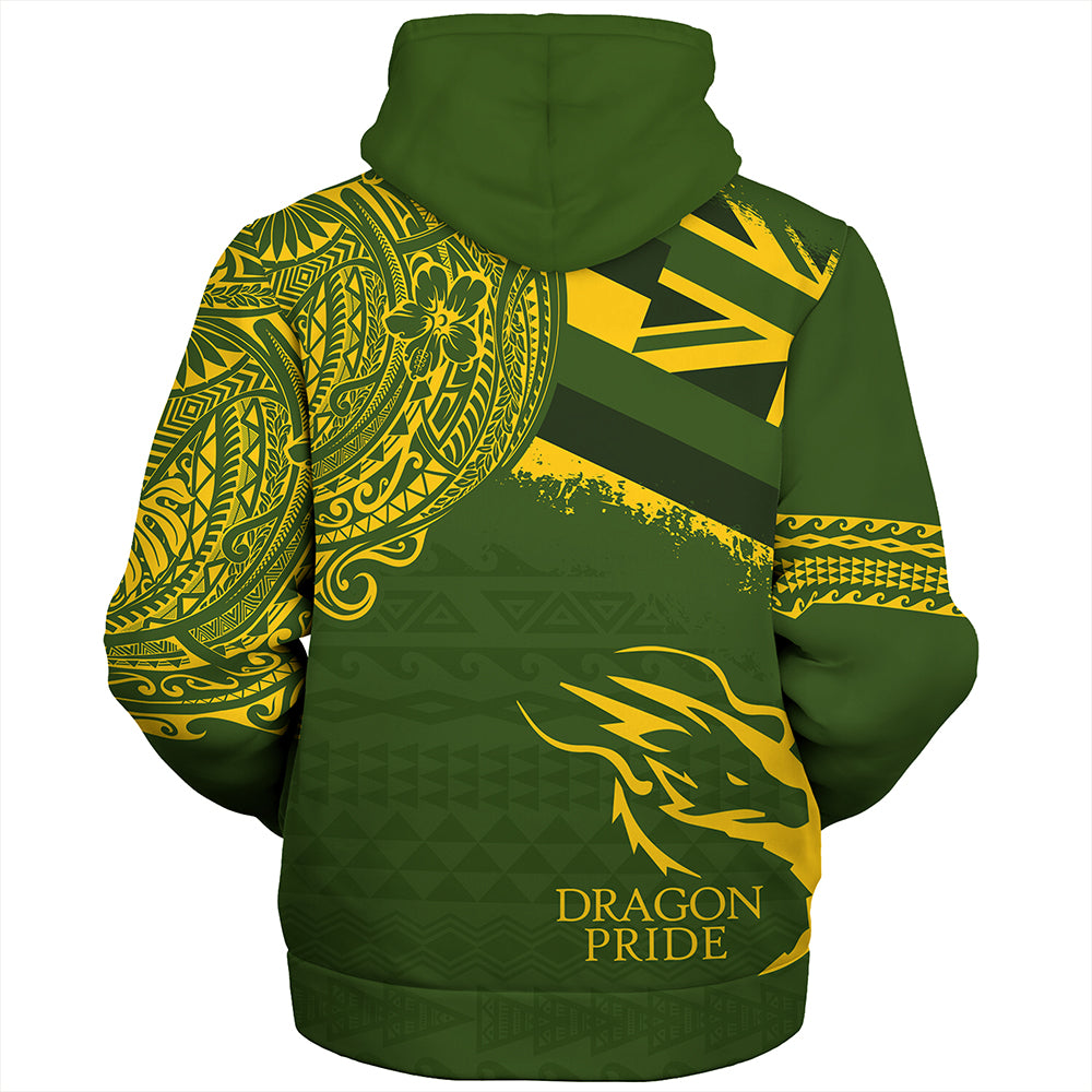 Hawaii Sherpa Hoodie Honokaa High And Intermediate School With Crest Style