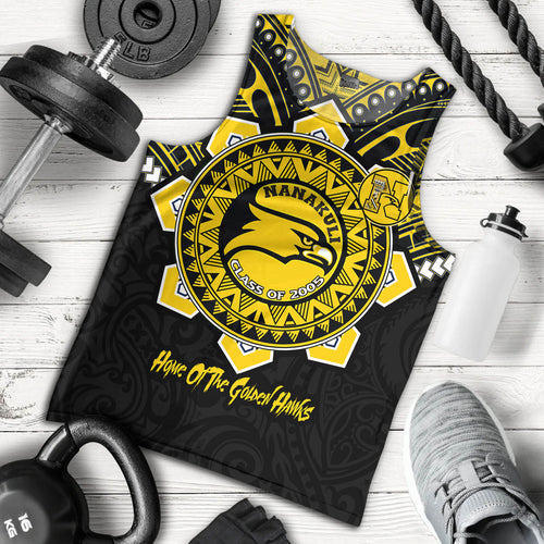 Hawaii Tank Top Custom Nanakuli High & Intermediate School Home Of Golden Hawks Tribal Style