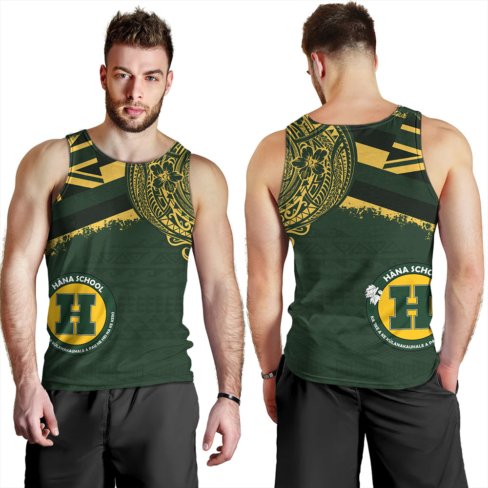 Hawaii Tank Top Hana High And Elementary School With Crest Style