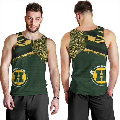 Hawaii Tank Top Hana High And Elementary School With Crest Style