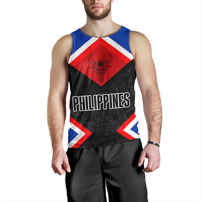 Philippines Tank Top Water Buffalo Sun Tribal Style