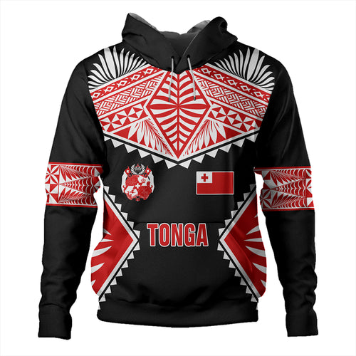 Tonga Hoodie Ngatu Pattern Islands Style