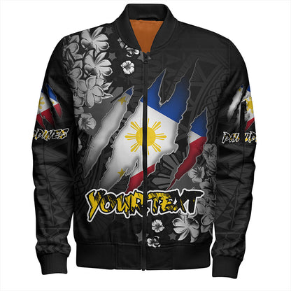 Philippines Custom Bomber Jacket Filipino Heritage Blood Inside Me