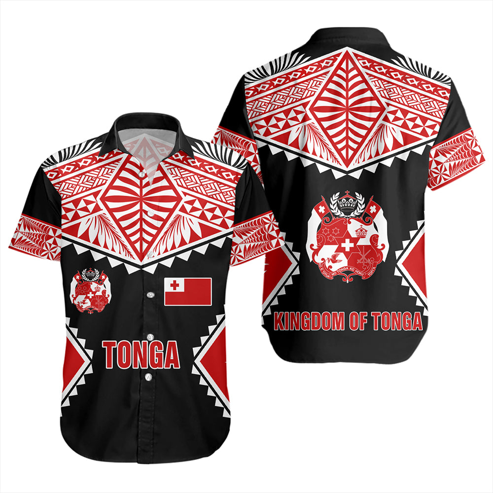Tonga Short Sleeve Shirt Ngatu Pattern Islands Style