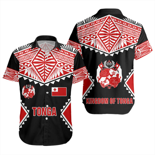 Tonga Short Sleeve Shirt Ngatu Pattern Islands Style