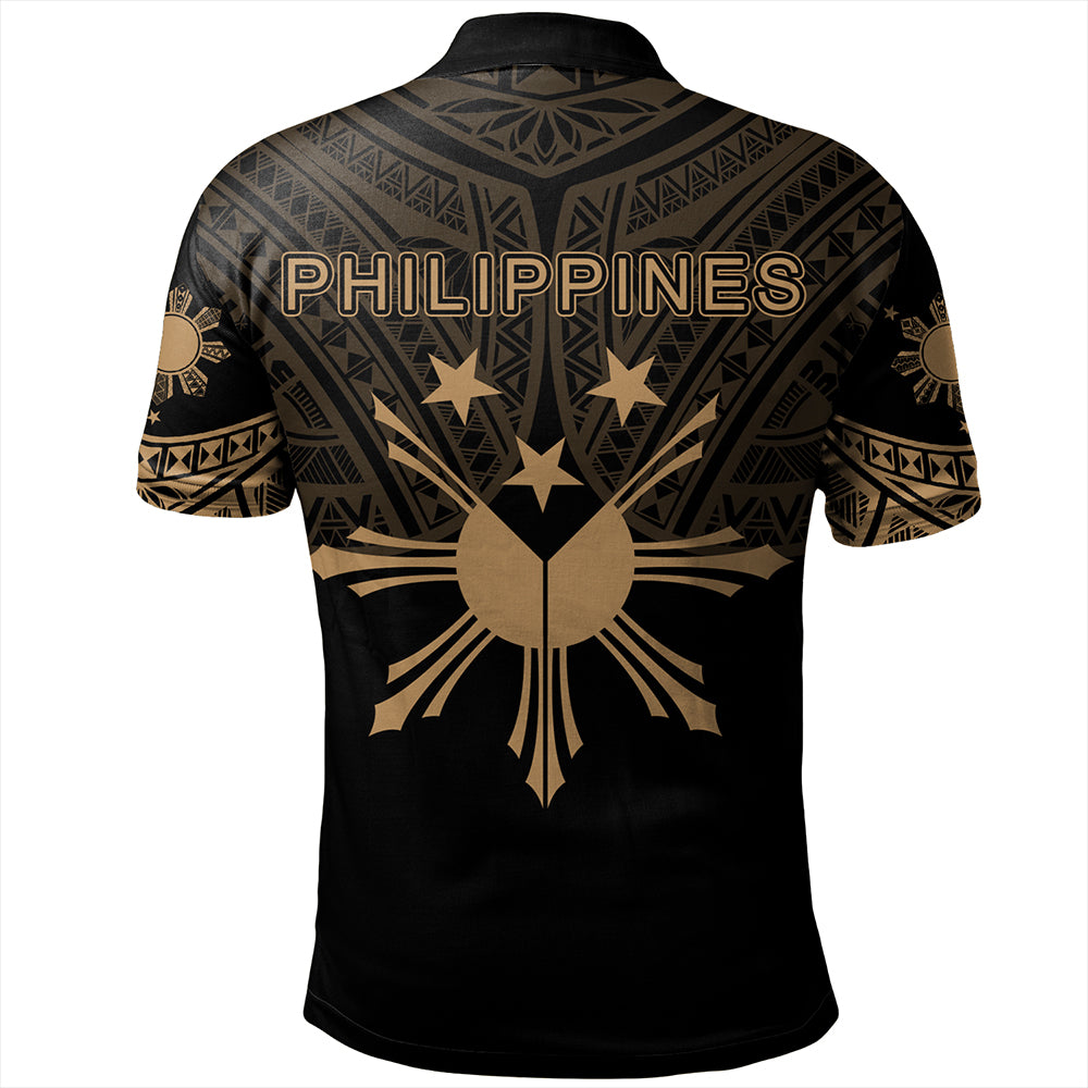Philippines Polo Shirt Sun Star Warrior Style Gold