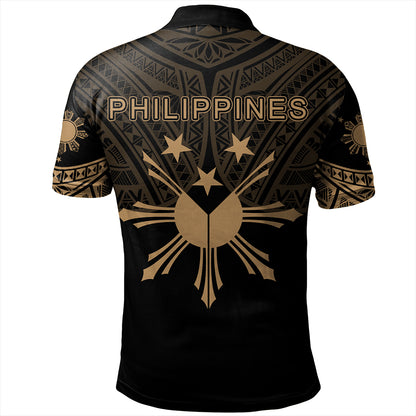 Philippines Polo Shirt Sun Star Warrior Style Gold
