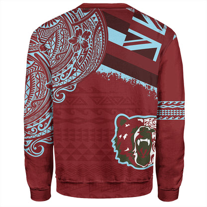 Hawaii Sweatshirt Henry Perrine Baldwin High School With Crest Style