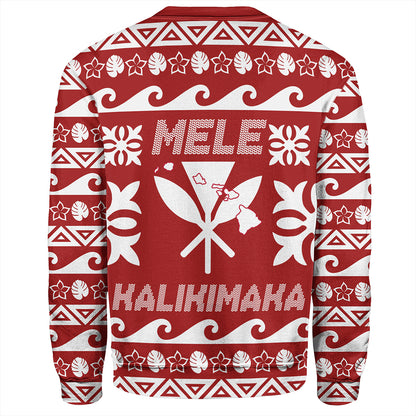 Hawaii Sweatshirt King Native Hawaiian Kakau Pattern Christmas