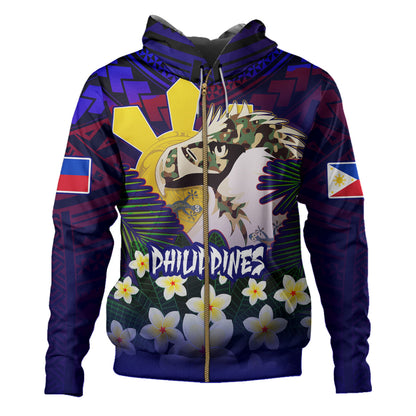 Philippines Filipinos Hoodie Custom Philippine Sun And Eagles Summer Vibes