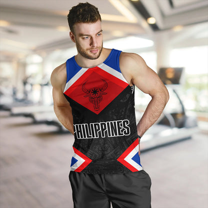 Philippines Tank Top Water Buffalo Sun Tribal Style