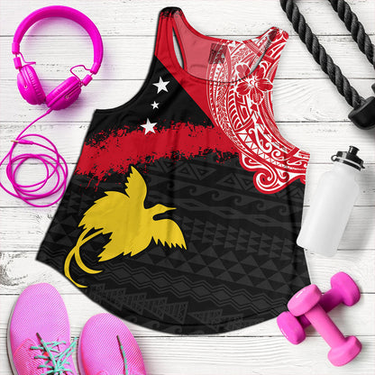 Papua Women Tank Melanesian Flag With Coat Of Arms