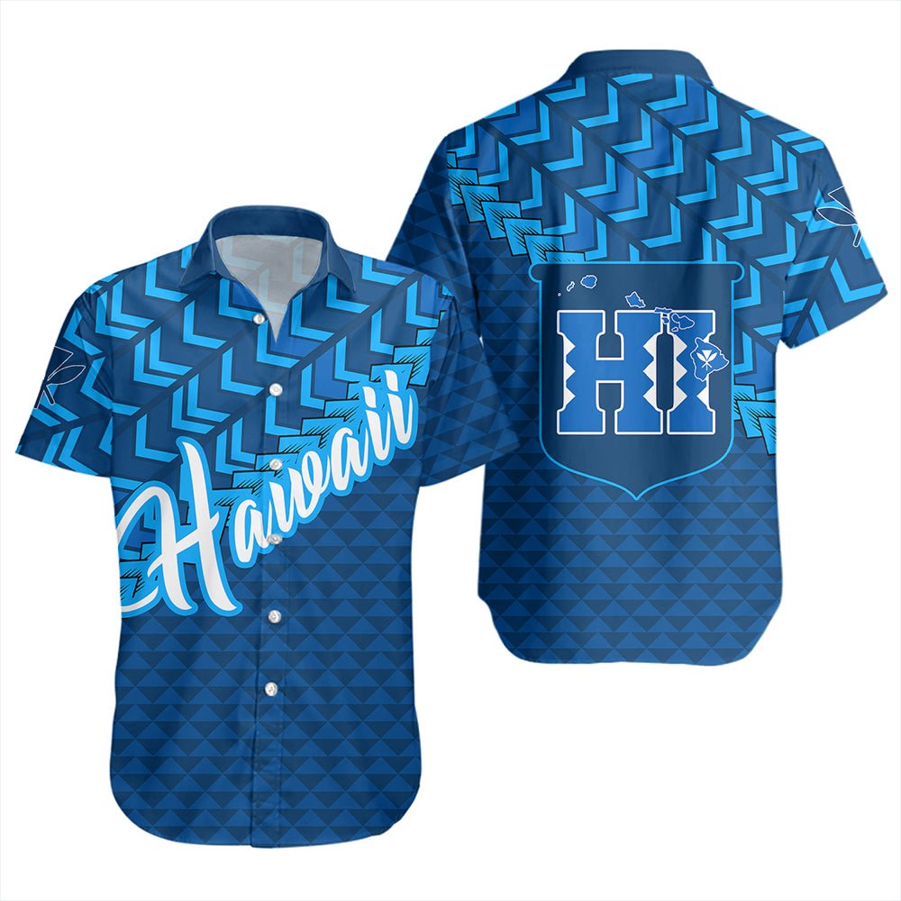 Hawaiian Short Sleeve Shirt Kanaka Maoli Kakau Style