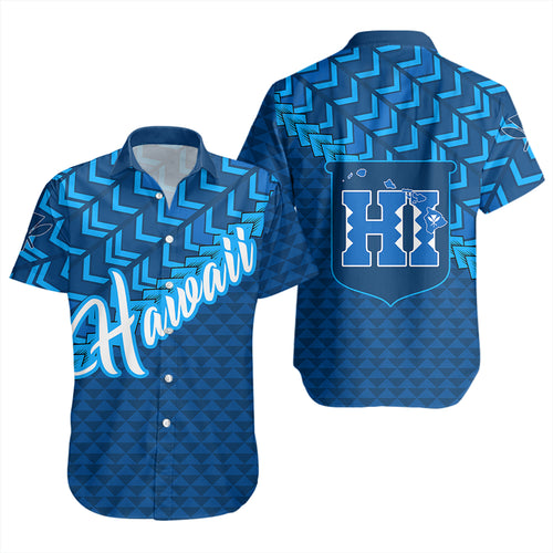 Hawaiian Short Sleeve Shirt Kanaka Maoli Kakau Style