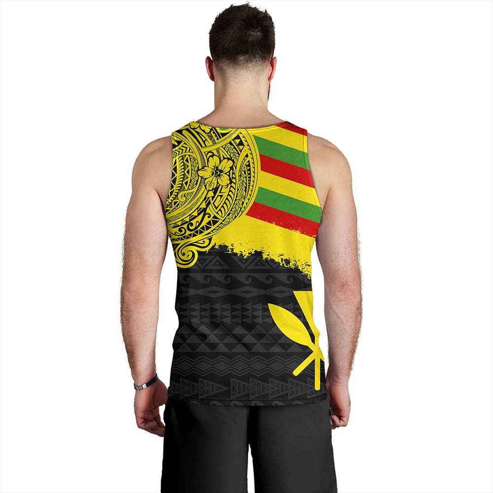 Kanaka Maoli Tank Top Polynesian Flag With Coat Of Arms