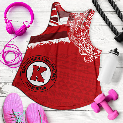 Hawaii Women Tank Kahuku High And Intermediate School With Crest Style