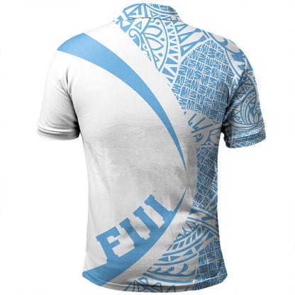 Fiji Polo Shirt Coat Of Arm Lauhala Circle