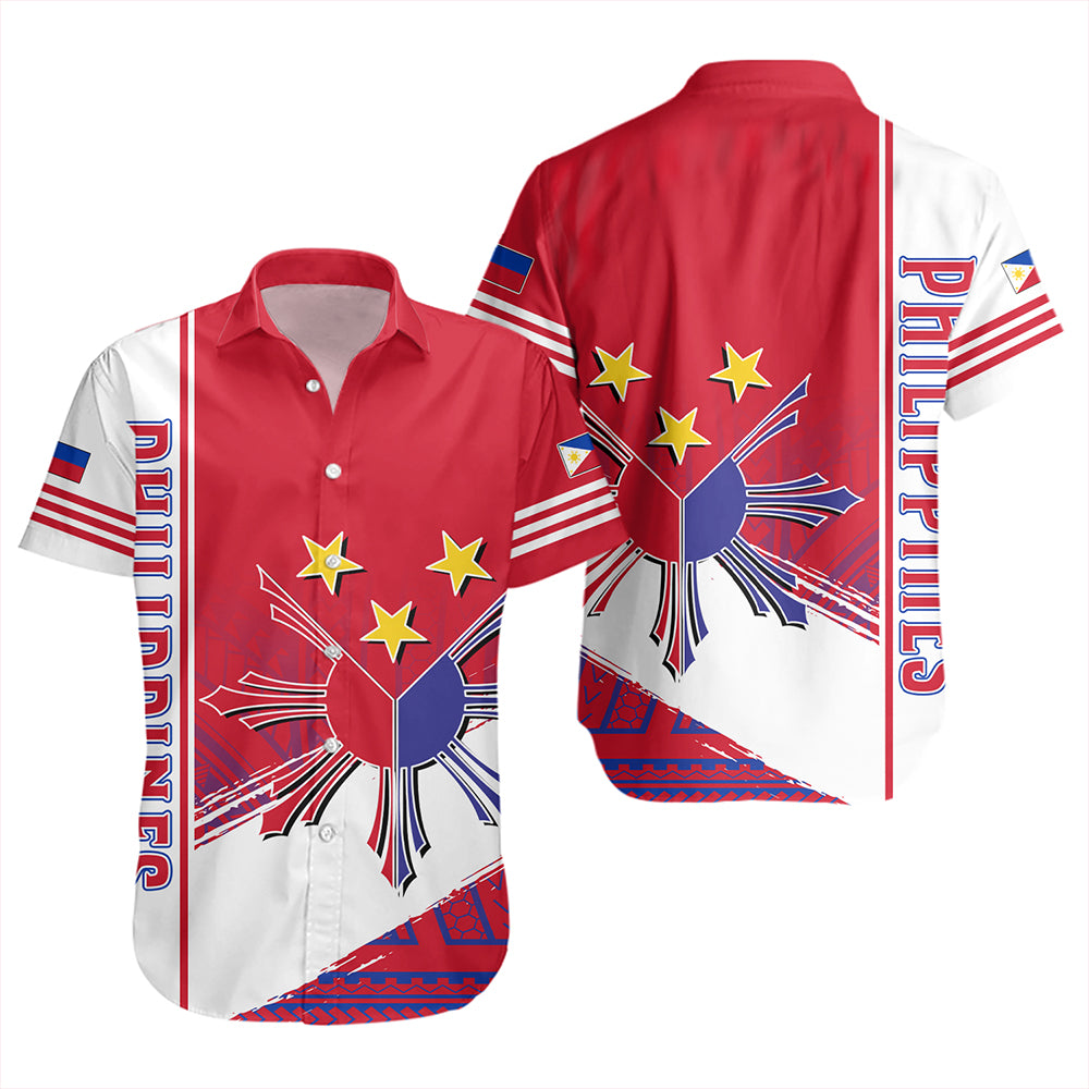 Philippines Short Sleeve Shirt Sun Star Quartar Style
