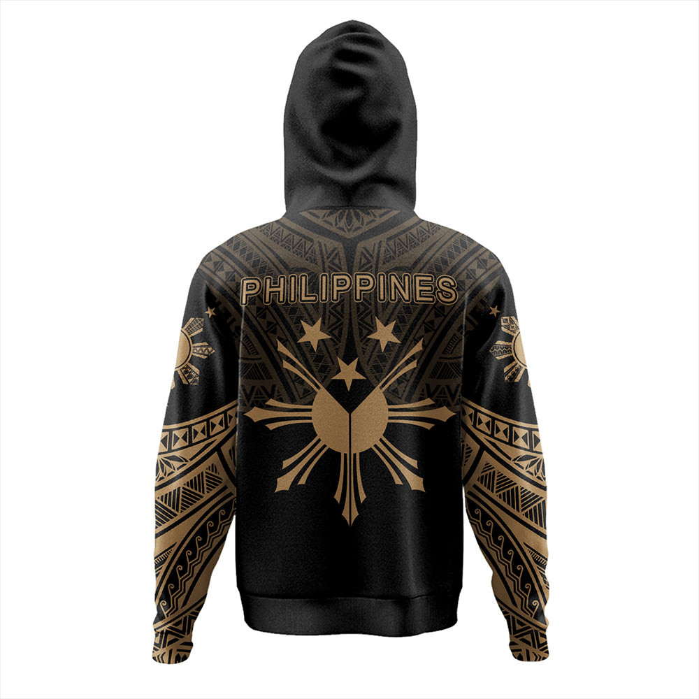 Philippines Hoodie Sun Star Warrior Style Gold