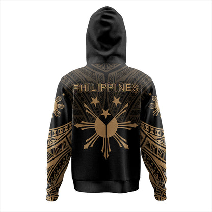 Philippines Hoodie Sun Star Warrior Style Gold
