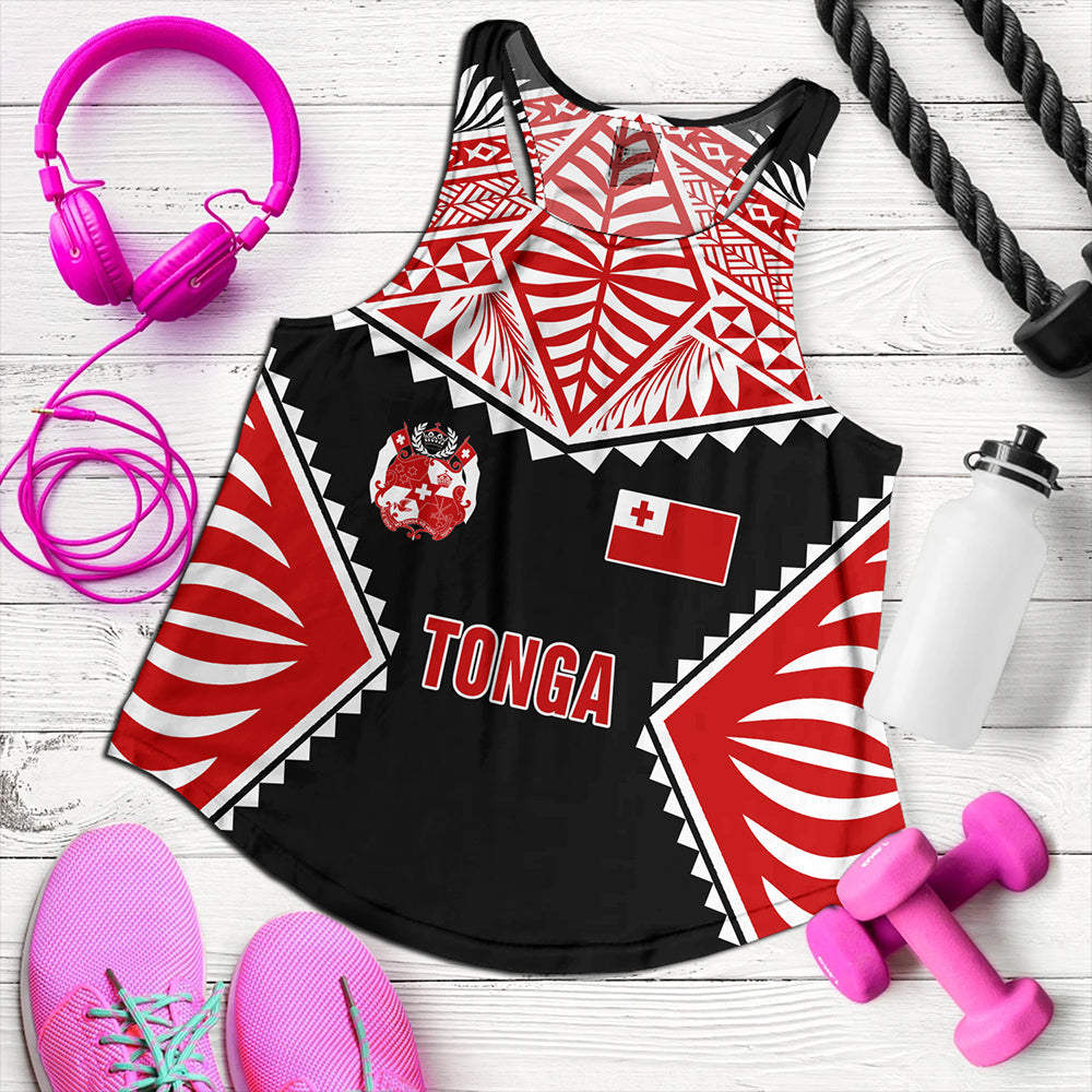 Tonga Women Tank Ngatu Pattern Islands Style