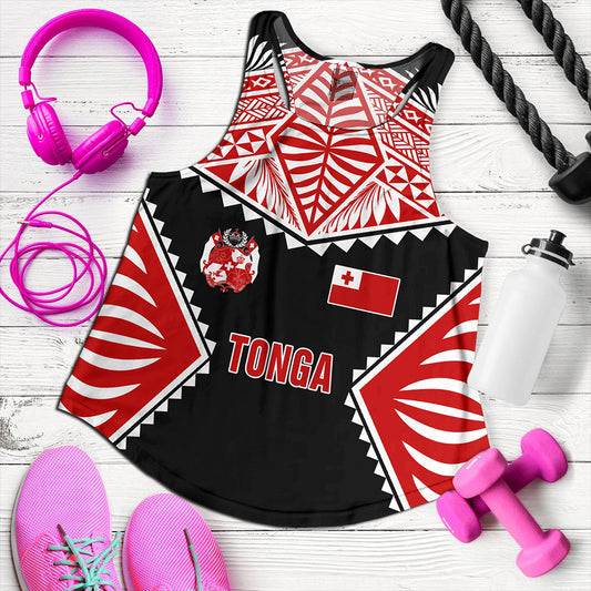 Tonga Women Tank Ngatu Pattern Islands Style