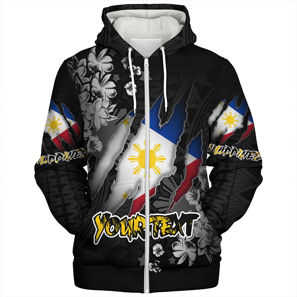 Philippines Custom Sherpa Hoodie Filipino Heritage Blood Inside Me