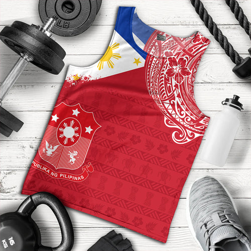 Philippines Tank Top Polynesian Flag With Coat Of Arms