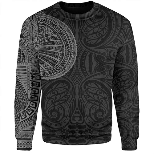 Samoa Tribal Maori Tattoo Roman Reigns Sweatshirt Gray