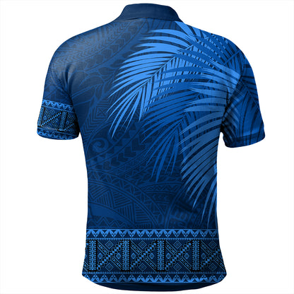 Samoa Polo Shirt Masi Dobby Fabric Leaves