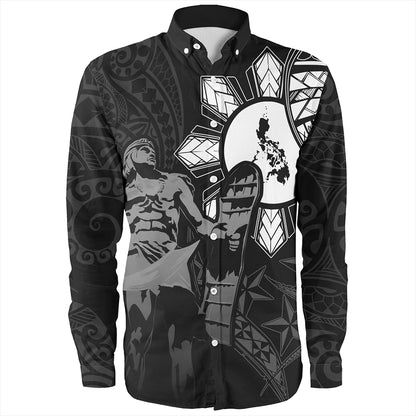 Philippines Long Sleeve Shirt Lapu Lapu Sun Tribal In My Heart