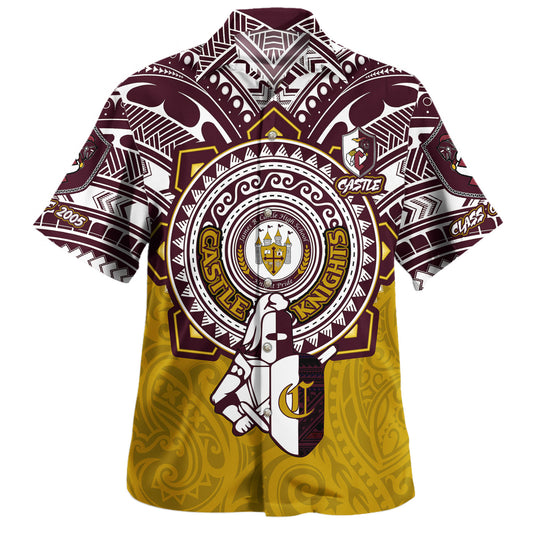 Hawaii Hawaiian Shirt Custom James B. Castle High School Super Castle Knights Tribal Style