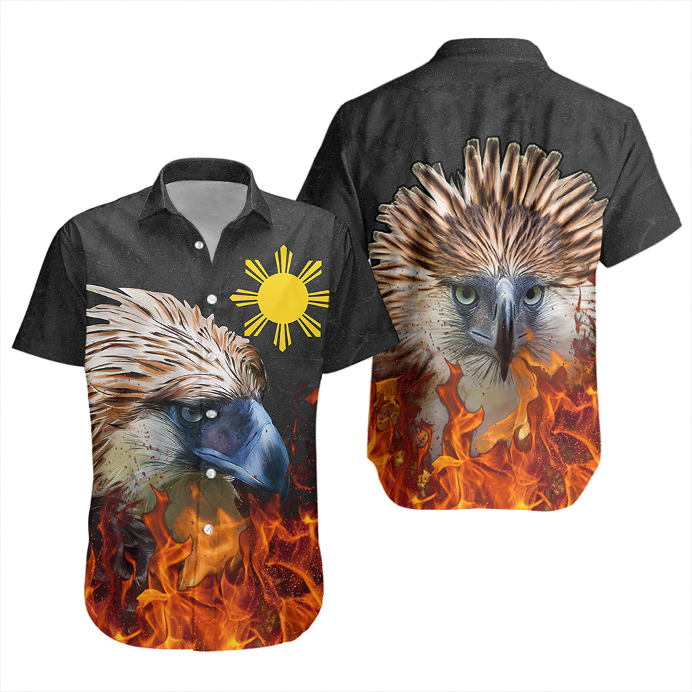 Philippines Short Sleeve Shirt Eagle Fire Style