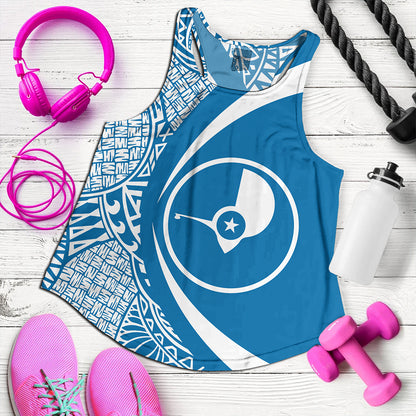 Yap Women Tank Coat Of Arm Lauhala Circle