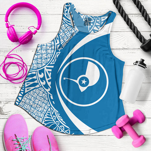 Yap Women Tank Coat Of Arm Lauhala Circle